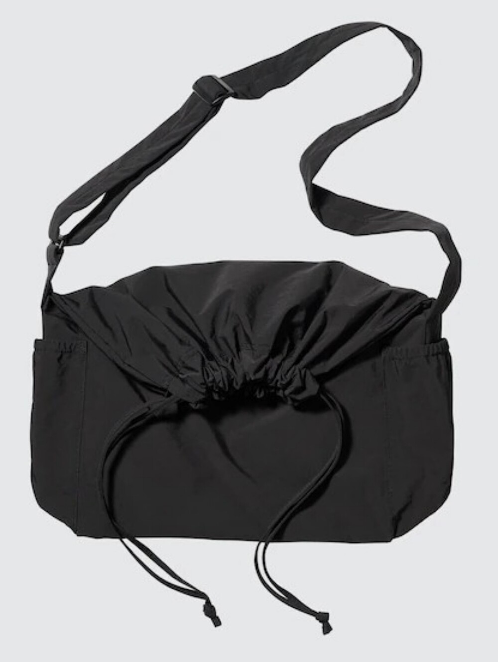 Uniqlo Large Drawstring Shoulder Bag, Black